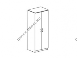 Шкаф для одежды со средней стойкой 09702 на Office-mebel.ru