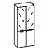 Шкаф со стеклянными дверьми BAB04 на Office-mebel.ru 1