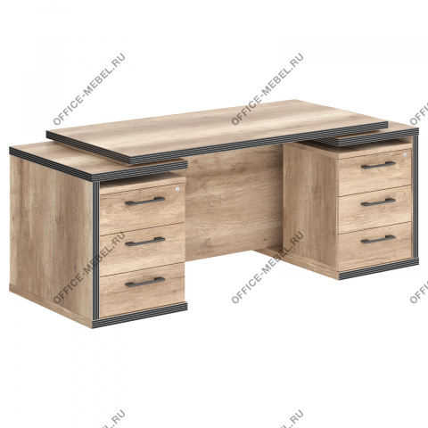 Стол руководителя на опорных тумбах TDT 197 на Office-mebel.ru