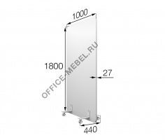 Перегородка на колесах 100/180 mv-100/180 на Office-mebel.ru