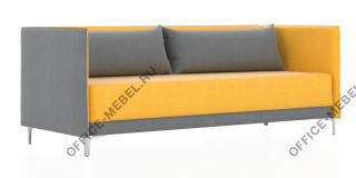 Диван 3-м Графит Н на Office-mebel.ru
