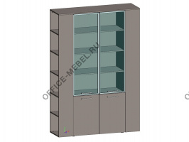 Шкаф высокий комбинированный с боковыми стеллажами JNO934.U727  на Office-mebel.ru