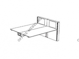 Завершающий элемент двойного стола DK206BAPT на Office-mebel.ru