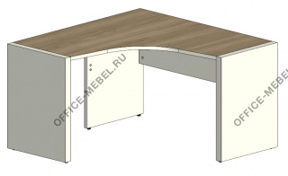 Стол угловой с опорами 1250 П/Л CLF119/DX.U003 на Office-mebel.ru