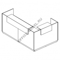 Стойка ресепшен угловая л\п А4 9870 на Office-mebel.ru