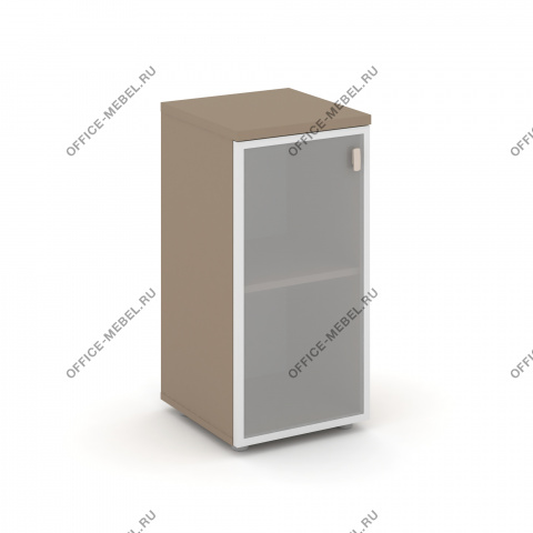 Шкаф низкий узкий л\п (1 низкий фасад стекло в раме сатин матовый) ES.SU-3.2R на Office-mebel.ru