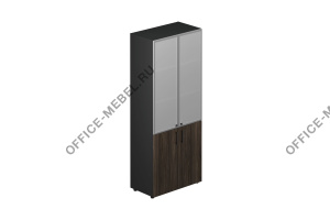 Шкаф для документов матовые стеклянные двери FLEMHS834L на Office-mebel.ru