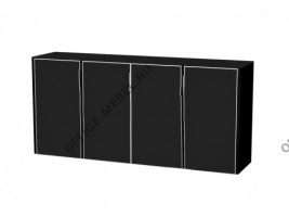 Шкаф низкий ELCRE027 BLACK на Office-mebel.ru