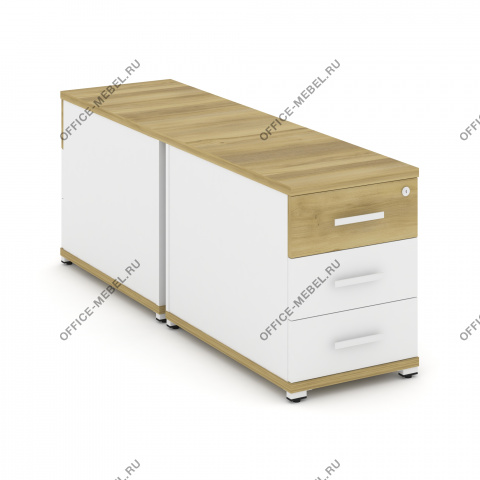 Тумба двухсторонняя опорная/приставная 3 ящика CN.DTGO-001 A/B/W на Office-mebel.ru