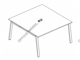 Стол для переговоров на металлокаркасе TRE А4 Б3 134 БП на Office-mebel.ru