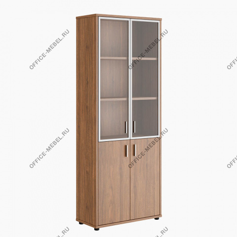 Шкаф для бумаг со стеклом с алюминиевой рамой TRD28550608 на Office-mebel.ru