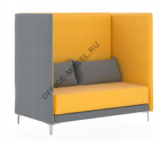 Диван 2-м Графит В на Office-mebel.ru