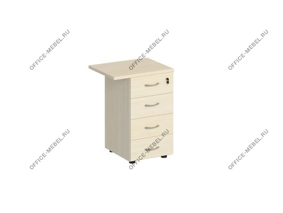 Брифинг-приставка с тумбой 4-ящичной с замком К 307 на Office-mebel.ru