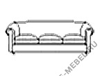 Трехместный диван 3 на Office-mebel.ru