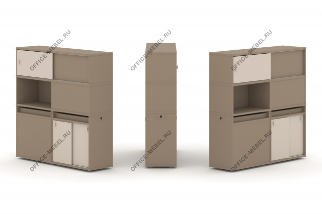 Набор №32. Тумба двойная с надставкой высокой ES.NB.2V-32 на Office-mebel.ru