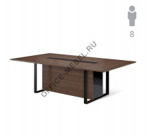 EXE Стол перег L256 черн/короб 101 920 WAL 09 BL на Office-mebel.ru