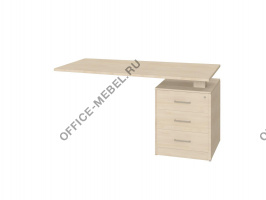 Тумба приставная с топом (правая/левая) KTP-2R/L на Office-mebel.ru