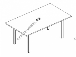  Стол для переговоров на металлокаркасе UNO А4 Б1 121 БП на Office-mebel.ru
