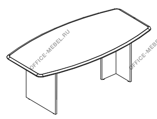 Стол для переговоров фигурный на опорах ДСП МР 185 на Office-mebel.ru