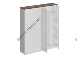 Шкаф комбинированный (закрытый - одежда с дополнением) СИ 311 на Office-mebel.ru