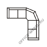 Диван угловой 2У2 на Office-mebel.ru