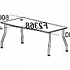 Стол рабочий фигурный (левый, изогнутые металлические ноги) Fansy F2369 на Office-mebel.ru 1