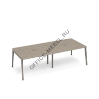 Секция стола для переговоров с кабель-каналом METAL ТМ М1 154-2 на Office-mebel.ru