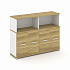Распашной шкаф опорный/приставной с надставкой  низкой CN.SOPR-007 A/B/W на Office-mebel.ru 1