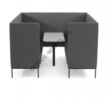 ЛИРО/LIRO Выс диван-купе,ткань шрст LIRO High Acoustic WM 160 на Office-mebel.ru