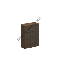 Шкаф для документов средний со стеклянными дверями ПС 312 на Office-mebel.ru