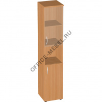 Шкаф узкий высокий за стеклом Э-45.0+Э-47.0+80.0+ЭВ на Office-mebel.ru