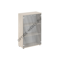 Шкаф средний 2-х дв. со стеклом MX.863 на Office-mebel.ru