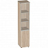 Шкаф высокий узкий с прозр. стеклом (левый) V-2.6+4.0.1L+4.3.1L+V+ на Office-mebel.ru 1