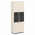Шкаф со стеклом в алюминиевом профиле V-613 на Office-mebel.ru 1
