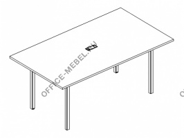 Стол для переговоров на металлокаркасе DUE А4 Б2 121 БП на Office-mebel.ru
