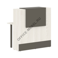 Стойка ресепшен прямая EDR 116, Ясень Траун на Office-mebel.ru