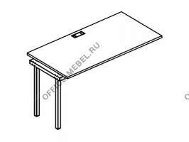 Секция стола рабочей станции на металлокаркасе DUE А4 Б2 022-1 БП на Office-mebel.ru