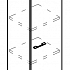 Шкаф закрытый узкий (топ ДСП) МР 9477 на Office-mebel.ru 1