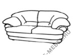 Мягкая мебель для офиса Двухместный диван (для установки механизма Седафлекс) 3 на Office-mebel.ru