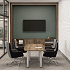 Дверь стеклянная тонированная в алюминиевом профиле V-014 на Office-mebel.ru 5