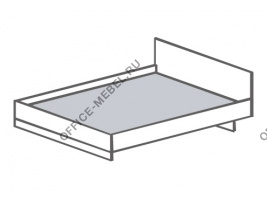 Кровать двуспальная Т- 415 на Office-mebel.ru