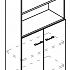 Шкаф полузакрытый (топ ДСП) МР 9478 на Office-mebel.ru 1