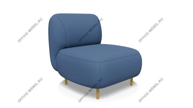 Мягкая мебель для офиса Пуф со спинкой Вейв на Office-mebel.ru