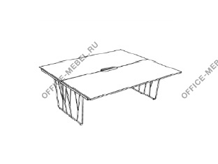 Двойной стол DK126TI на Office-mebel.ru