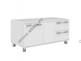 Тумба мобильная с 2 ящиками и 2 дверьми Л/П ЕМР223DX.HGW на Office-mebel.ru