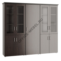 Шкаф для бумаг с гардеробом 5 створок Композиция 5 на Office-mebel.ru