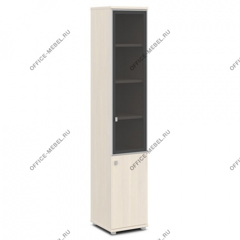 Шкаф со стеклом в алюминиевом профиле V-505л/п на Office-mebel.ru