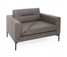 ТЕНО/TENO кресло, кожа, Claire ТЕМНО-БЕЖЕВЫЙ/ЧЕРНЫЙ TENO 1 Claire Madras Nevola Taupe  на Office-mebel.ru