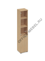 Шкаф для документов узкий со стеклянной прозрачной дверью А4 9479 на Office-mebel.ru