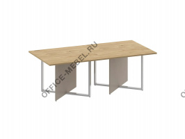 Стол переговорный, двойной, прямоугольный, SK.SP-KV-110-2 на Office-mebel.ru